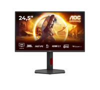 AOC Q25G4SR - Moniteur Gaming 24.5" QHD Fast IPS 300Hz 1ms GtG, HDR400, HDMI 2.1, DisplayPort 1.4, Adaptive Sync, hub 2x2W, Couverture sRGB 114.7%