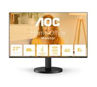 AOC Q27B3CF2 27" QHD Monitor with Speakers, Height Adjustable (2560x1440, 100Hz, HDMI 1.4, USB-C 65W PD, USB Hub) - Black