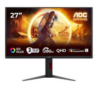AOC Moniteur Q27G4ZD 27 pouces QD-OLED 280Hz 0,03ms HDR400 TrueBlack G-Sync Réglable Hub USB Noir