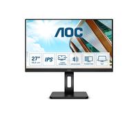 AOC Q27P2Q - Ecran LED 27" QHD 2560x1440 IPS 75Hz, 4ms, 300cd/m², HDMI/DP/VGA, Hub USB 3.2, AMD FreeSync, Flicker-Free, Low Blue Mode