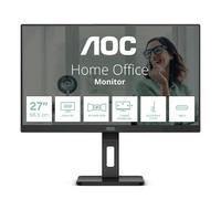 AOC Écran 27" Q27P3CV – QHD 2560x1440 IPS 75Hz, USB‑C 65W, haut-parleurs, Noir