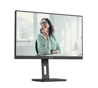 AOC Q27P3CV Moniteur QHD de 27 ", réglable en Hauteur, Haut-parleurs (2560 x 1440, 75 Hz, HDMI, DisplayPort (in/Out), USB-C (65 W PD), RJ45, hub USB) Noir