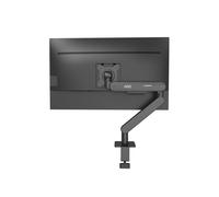 AOC Support Bureau Moniteur AM400B Aluminium Noir, 17"-34" (9kg max), VESA 75x75/100x100, Inclinaison -15°/+90°, Rotation +/-90°, Pivot 360°, Hauteur Max 49.5cm