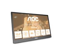 AOC T2 16T3EA, 39,6 cm (15.6'), 1920 x 1080 pixels, Full HD, 4 ms, Noir