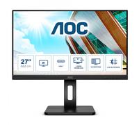 AOC U27P2CA - 27 Zoll UHD USB-C Docking Monitor, höhenverstellbar (3840x2160, 60 Hz, HDMI, DisplayPort, USB-C, USB Hub) Schwarz