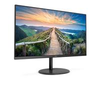 AOC U27V4EA - Moniteur UHD 4K 27 Pouces, 60 Hz, 4 ms, IPS, synchronisation adaptative, Haut-parleurs, FlickerFree (3840 x 2160 @ 60 Hz, 350 CD/m², HDMI 2.0 x 2, DisplayPort 1.2 x 1), Noir