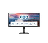 AOC U34V5C/BK - 34 WQHD 21:9 1ms VA - HDMI, DP et USB-C (DP alt mode et PD 65W)