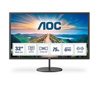 AOC Q32V4 - Écran LED - 32" (31.5" visualisable) - 2560 x 1440 QHD @ 75 Hz - IPS - 250 cd/m² - 1200:1 - 4 ms - HDMI, DisplayPort - haut-parleurs - noir Noir