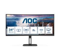 AOC V5 CU34V5C 86,4 cm (34 ) 3440 x 1440 pixels Wide Quad HD LED Noir - Neuf