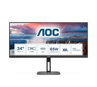 AOC V5 U34V5C/BK écran plat de PC 86,4 cm (34") 3440 x 1440 pixels UltraWide Quad HD LCD Noir