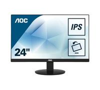 AOC Value I2480SX - Écran LED - 23.8" - 1920 x 1080 @ 60 Hz - IPS - 250 cd/m² - 1000:1 - 5 ms - DVI, VGA - noir texturé
