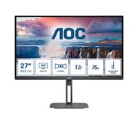 AOC Value-line Q27V5N/BK - V5 series - écran LED - 27" - 2560 x 1440 QHD @ 75 Hz - VA - 300 cd/m² - 4000:1 - 4 ms - 2xHDMI, 2xDisplayPort - haut-parleurs - noir mat