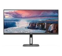 AOC Value-line U34V5C/BK - V5 series - écran LED - 34" - 3440 x 1440 WQHD @ 100 Hz - VA - 300 cd/m² - 4000:1 - 4 ms - HDMI, DisplayPort, USB-C - haut-parleurs - noir mat Noir mat