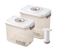 Aocase 4 Pièces Set de Conservation sous Vide,Récipients sous Vide,Boîte Alimentaire sous Vide,Boite sous Vide Alimentaire Food Saver Boite avec Pompe à Vide,2.7L+4.6L