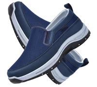 Aocase Chaussure Facile à Enfiler Homme Mocassin Été sans Lacet Chaussures de Travail Léger et Respirant Chaussures de Sport Homme Chaussures sans Lacets Homme,Bleu,40 EU