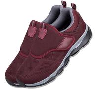 Aocase Chaussure Orthopedique Femme Hommes Chaussures de Tennis pour Hommes Baskets Maille Respirant sans Lacet Baskets Antidérapantes Course à Pied Chaussures De Plein Air,Rouge,40/250mm