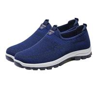 Aocase Chaussures Diabetiques Homme de randonnée Chaussures de Trekking Chaussures de Fitness Trainers en Maille Plates Été Chaussures Orthopédiques Homme,Bleu,41/255mm