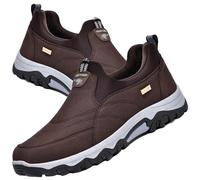 Aocase Chaussures Orthopédiques Pied Large Homme Homme Chaussures de Randonnée Basses Tennis Respirant Légères et Confortables de la Mode de Marche,Marron,44/270mm