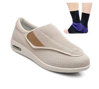 Aocase Chaussures pour DiabéTiques Unisexe Chaussures OrthopéDiques Chaussures pour Les Pieds EnfléS Chaussures de Marche Légères Coussin d'air Chaussures pour DiabéTiques,Beige,44.5 EU