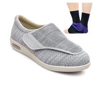 Aocase Chaussures pour DiabéTiques Unisexe Chaussures OrthopéDiques Chaussures pour Les Pieds EnfléS Chaussures de Marche Légères Coussin d'air Chaussures pour DiabéTiques,Light Gray,43 EU