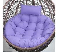 Aocase Coussin Fauteuil Suspendu, Coussin Papasan Rond Épais 110cm - Housse Détachable Lavable en Polyester Imperméable - pour Chaise Suspendue d'Extérieur/Jardin, Balcon, Salon,No03,100cm