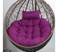 Aocase Coussin Fauteuil Suspendu, Coussin Papasan Rond Épais 110cm - Housse Détachable Lavable en Polyester Imperméable - pour Chaise Suspendue d'Extérieur/Jardin, Balcon, Salon,No05,120cm