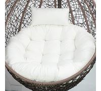Aocase Coussin Fauteuil Suspendu, Coussin Papasan Rond Épais 110cm - Housse Détachable Lavable en Polyester Imperméable - pour Chaise Suspendue d'Extérieur/Jardin, Balcon, Salon,No17,100cm
