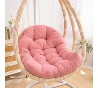 Aocase Coussin Oeuf Suspendu Coussin de Banc pour Panier Suspendu Coussin Fauteuil Rotin de Rechange épais et Doux Coussin de Chaise Balancelle Lavable pour Intérieur Extérieur Patio Cour Jardin,G03