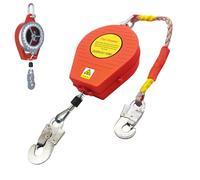 Aocay Dispositif Anti Chute Rétractable 10m, Harnais de Sécurité Anti Chute, Stop Chute Automatique pour le Travail Aérien, Charge Maximale : 200kg, Rouge