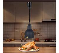 Aocay Lampe Chauffante Cuisine Professionnelle, Lampe Chauffe Plat Buffet Suspendue Hauteur Réglable, 250W Lampe Chauffante Alimentaire Réglable pour Hôtels, Buffets et Cuisines(D-19cm, 1 Pièce)