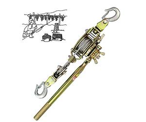 Aocay Treuil Manuel de Halage, Palan à Levier Portable, Tire Fort Treuil Traction Manuel Horizontal pour Serrez Les Fils Faites Glisser des Objets Lourds