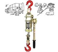 Aocay Treuil Manuel Horizontal, Tire Fort 2-3-4 Tonnes pour Forestier Bande Annonce, Palan à Levier Extracteur de Treuil avec 2 Crochets, Conception Anti-Retour+Poignée Antidérapante