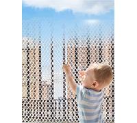 Aocet Grillage de Protection pour Chats Petit Chien et Pigeons Filet de Sécurité pour Balcons et Fenêtres, Filet Antichute, Solide et Facile à Installer (Couleur : White Mesh 2.5cm, Taille : 1x7m)