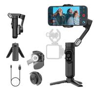 AOCHUAN-Kit de stabilisateur de cardan intelligent XBlack pour smartphone,lumière,suivi du visage,début de la synchronisation,pliable,cardan 3 axes pour téléphone - Type Smart X