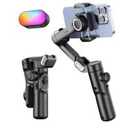 AOCHUAN stabilisateur de cardan portatif 3 axes pour Smartphone avec lumière de remplissage pour iPhone Android suivi du visage Vlog Smart XE