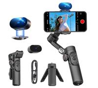 AOCHUAN XE AI Version, stabilisateur de cardan pour Smartphone, Suivi AI, contrôle gestuel, cardan d'inception avec TikTok Youtube, stabilisateur Pliable à 3 Axes pour iPhone et Android