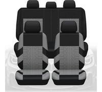 AOCRXL Voiture Ensembles de Housses Siège pour VW T5 Multivan, Sieges Housse de Protection, Housses de Sièges Avant et Arrière Accessoires,5 Seats-Grey