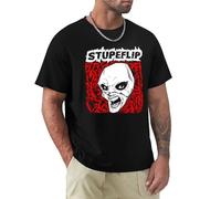 AODBEJP STUPEFLIP-T-Shirt-Anime-Clothes-Blacks-Men-Graphic-t-Shirts