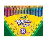 AODE ForCrayola Lot de 50 crayons de couleur Twistables