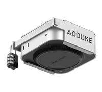 AODUKE Mac Mini M4 2024 en alliage d'aluminium avec support de sécurité à serrure à combinaison, compatible avec moniteur VESA ou mur en plâtre (argenté avec support de verrouillage)