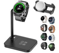 AODUKE Support de charge universel pour montre connectée Google/Huawei/Garmin/Pixel/Diesel/Fossil/Fitbit/Skagen/Michael/Samsung Galaxy Watch Station de chargement Support Station de support (02S-B)