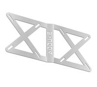 AODUKE Support de moniteur double panneau VESA Mini PC, convient pour 75 x 75/100 x 100 mm VE SA trou pitch Bra cket et bras étendu, compatible (support de moniteur VESA argenté)
