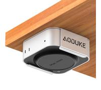AODUKE Support de table en alliage d'aluminium pour Mac mini M4, Mac mini M4 Pro 2024, support mural, rack de suspension compatible avec le support de moniteur VESA ou le mur de placage, accessoires