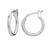 AoedeJ Boucles D'Oreilles CréOles En Argent Sterling 925 Boucles D'Oreilles Huggie En Argent Boucles D'Oreilles CréOles HypoallergéNiques Pour Femmes Hommes (10 mm)