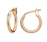 AoedeJ Boucles D'Oreilles CréOles En Argent Sterling 925 Or Rose Boucles D'Oreilles Huggie Boucles D'Oreilles CréOles HypoallergéNiques Pour Femmes Hommes (10 mm)