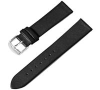 Aoeiwv Bracelet de montre en cuir véritable à libération rapide classique et élégant en cuir souple 12 mm, 14 mm, 16 mm, 18 mm, 20 mm, 22 mm, 24 mm - Bracelet de rechange pour homme et femme, Noir