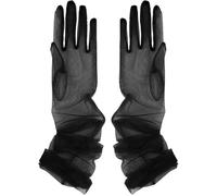 AOEVUIR 1 paire de longs gants en tulle Opera Party Gants semi transparents Longueur du coude pour mariage Halloween carnaval fête à thème