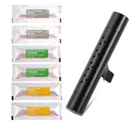 AOEVUIR 1 Pcs Désodorisant pour Voiture 6 bâtons d'arôme Solide avec purificateur d'air de Parfum Naturel à Odeur différente pour Automobile véhicule pour éliminer Les odeurs