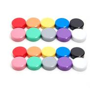 AOEVUIR 20 pcs Aimant pour réfrigérateur puissant Aimant pour tableau magnétique aimant décoratif rond et coloré pour le réfrigérateur le tableau blanc l'école le bureau
