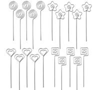 AOEVUIR 20 Pcs Porte Photo Sur Pied, Mémo Métal, Coeur, Tige, Clip - Pour Mariage et Décoration